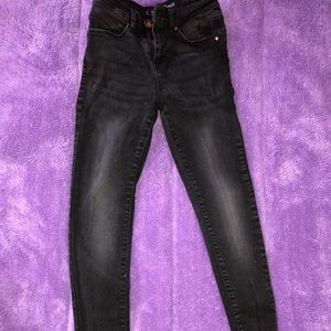 Black and gold jeans